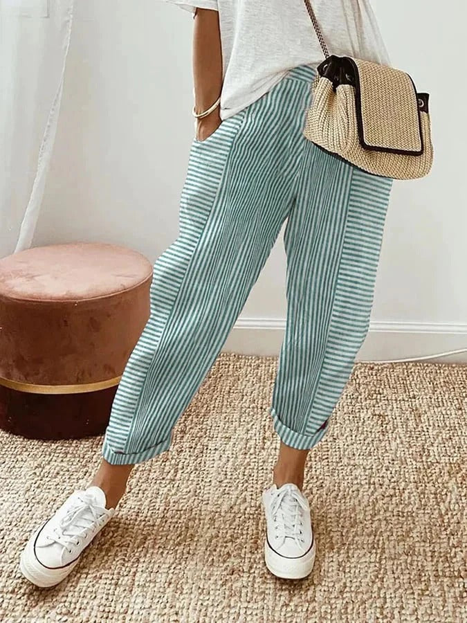 LORE Gestreepte Broek