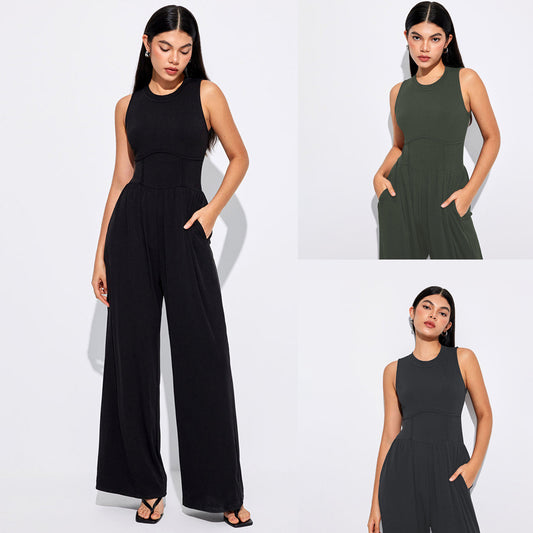 LAURY Eendelige Mouwloze Jumpsuit