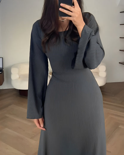 ELEGANTE Gebreide Maxi Jurk