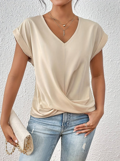 ZIVA Casual T-shirt met V-hals