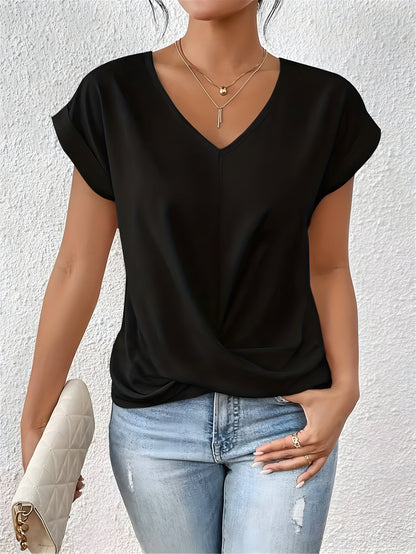 ZIVA Casual T-shirt met V-hals