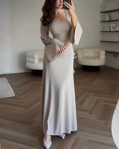 ELEGANTE Gebreide Maxi Jurk